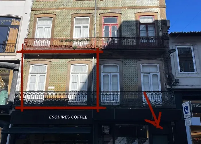 Estudio Historico Seculo Xix Com Varanda E Vistas A Baixa 아파트 포르투