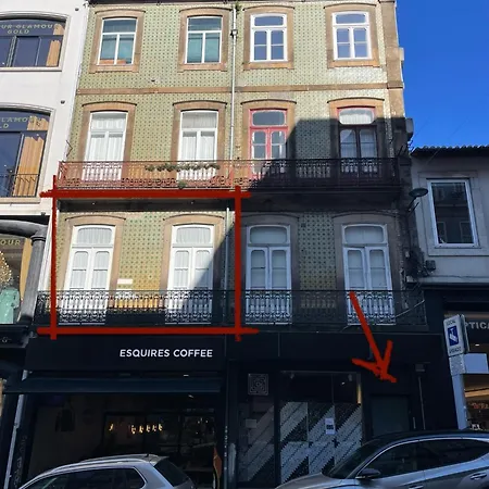 Estudio Historico Seculo Xix Com Varanda E Vistas A Baixa Lejlighed Porto