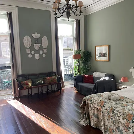 Apartmán Estudio Historico Seculo Xix Com Varanda E Vistas A Baixa